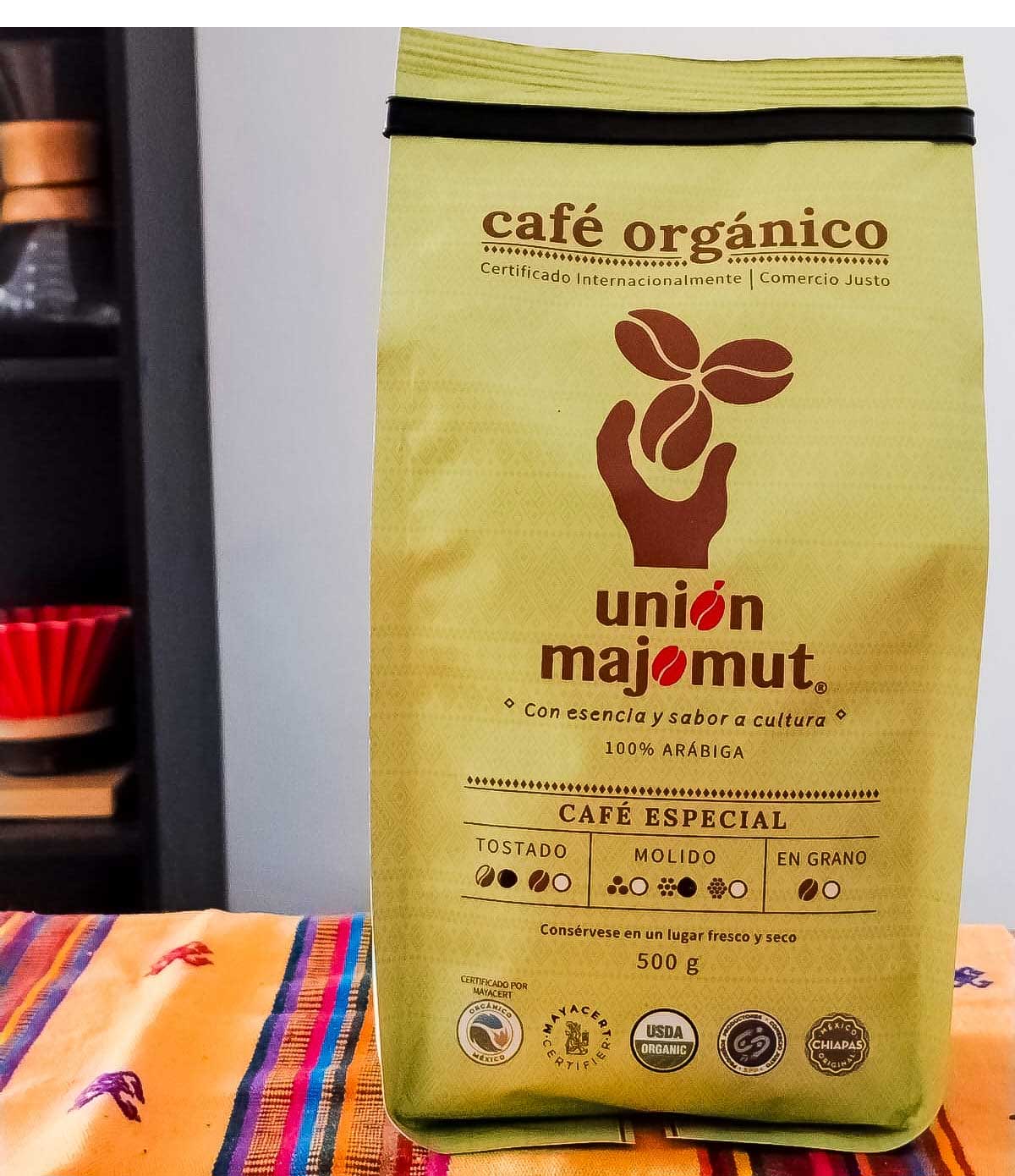 Unión Majomut Café Molido, Orgánico 500g