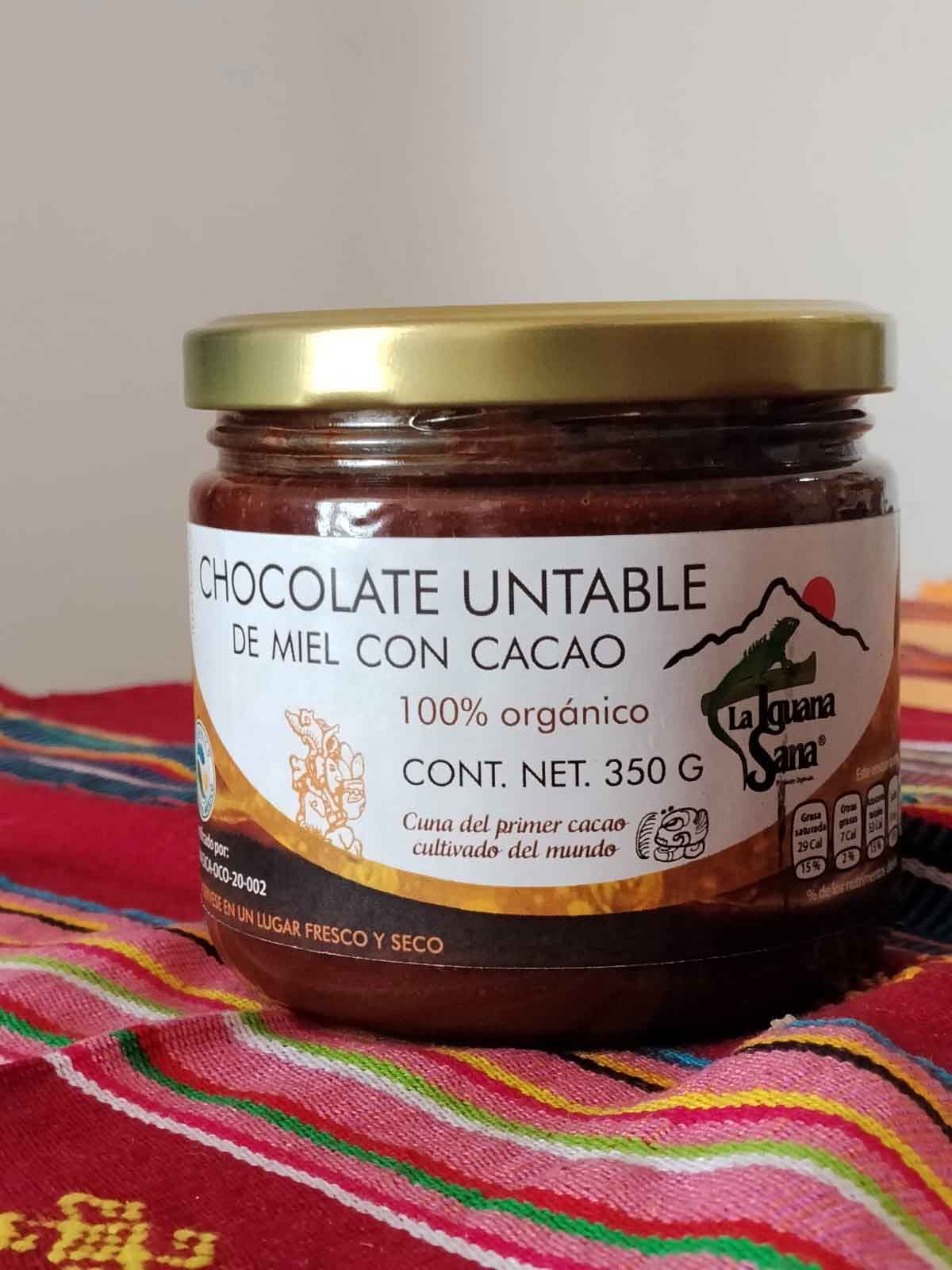 La iguana Sana Chocolate Untable de Miel con Cacao 350g